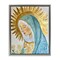 Stupell Industries Holy Mary In Gold Floating Frame, design by Franklyn Gregory